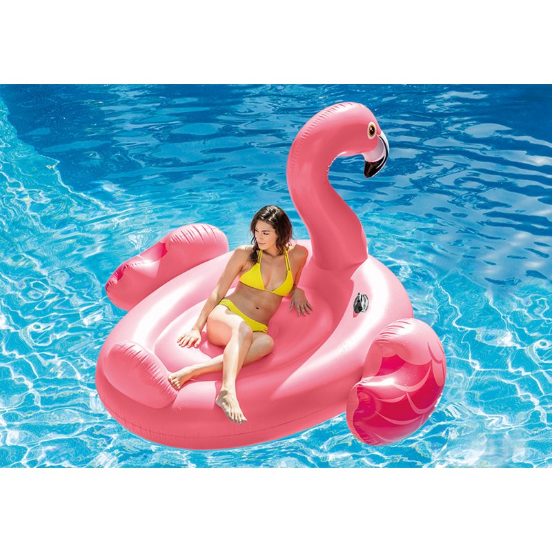 FLAMANT ROSE GEANT GONFLABLE 218x211 cm