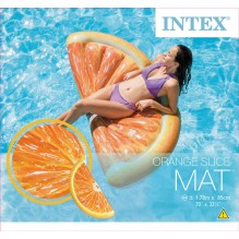 MATELAS GONFLABLE ORANGE INTEX