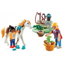 PLAYMOBIL VALISETTE palefreniere 9100