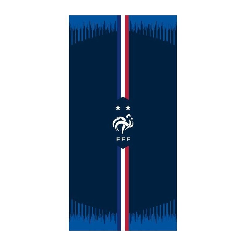 SERVIETTE DE PLAGE EQUIPE DE FRANCE FOOTBALL  2 étoiles