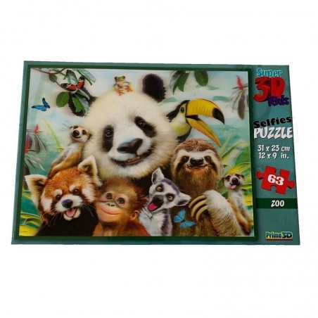 PUZZLE PANDA ET SES AMIES 3D